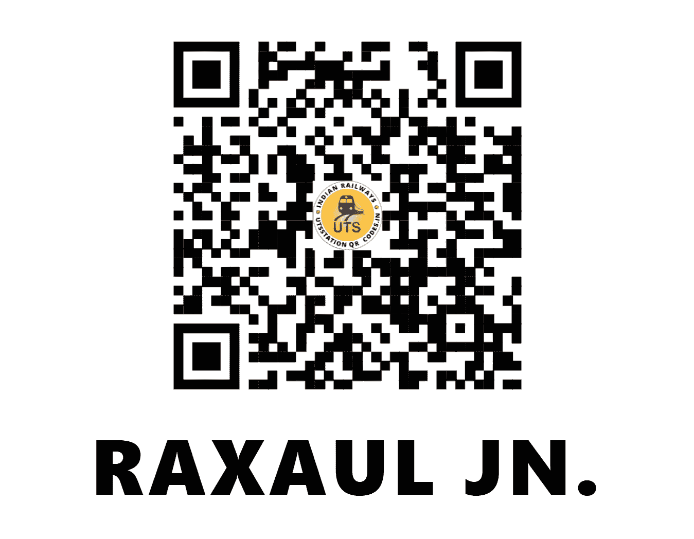 UTS QR Code for RAXAUL JN. - RXL - EC (BIHAR)