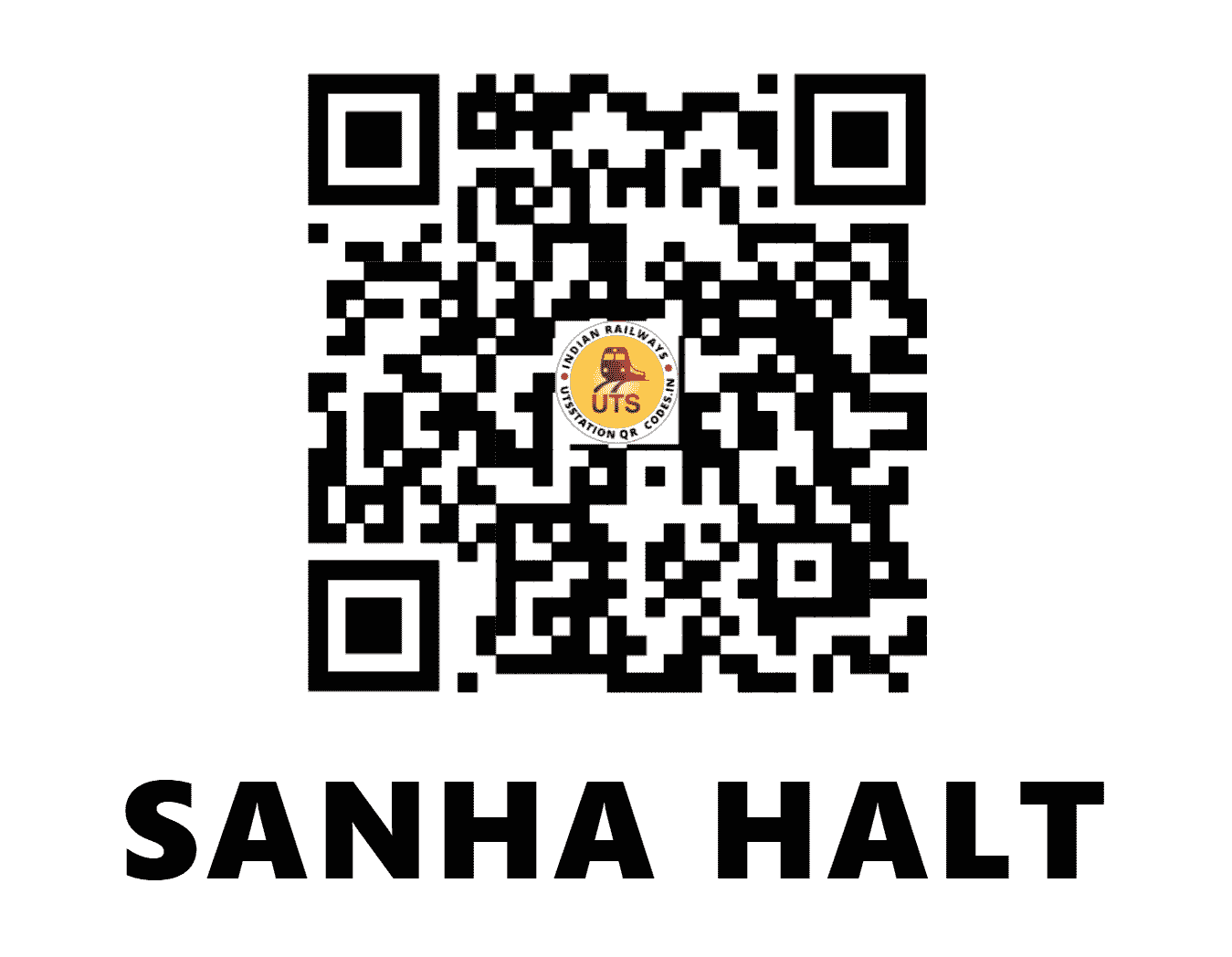 UTS QR Code for SANHA HALT - SANH - EC (BIHAR)