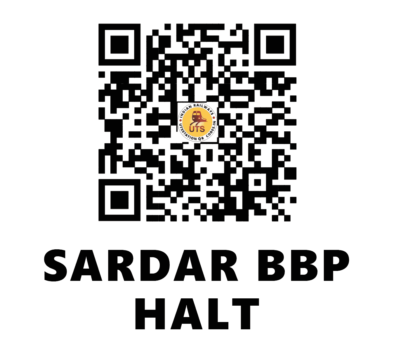 UTS QR Code for SARDAR BBP HALT - SBBP - EC (BIHAR)