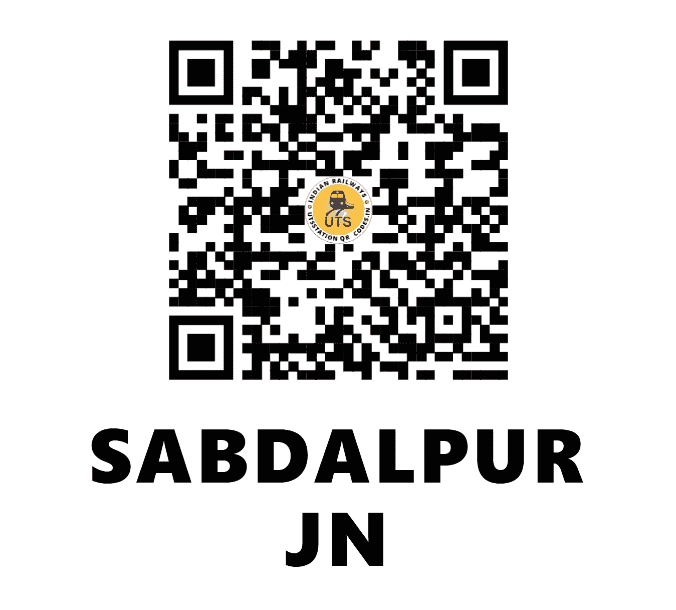 UTS QR Code for SABDALPUR JN - SBDP - EC (BIHAR)
