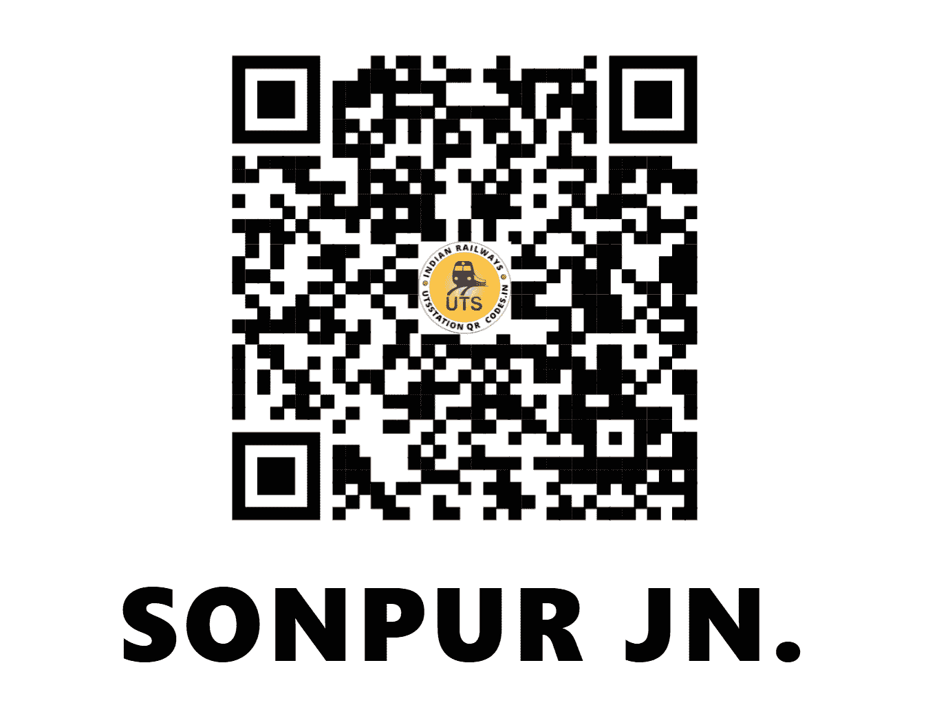 UTS QR Code for SONPUR JN. - SEE - EC (BIHAR)