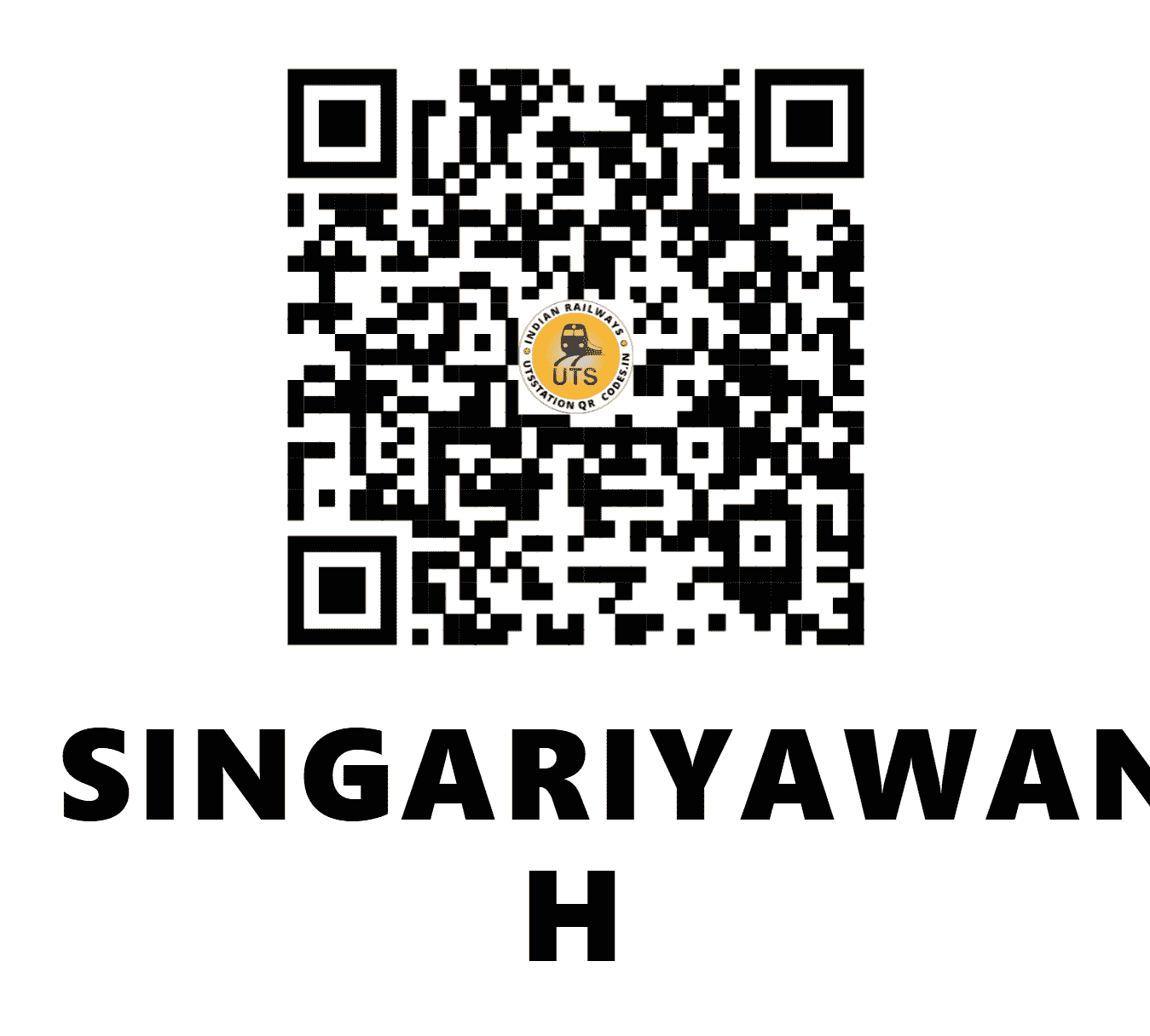 UTS QR Code for SINGARIYAWAN H - SGYW - EC (BIHAR)
