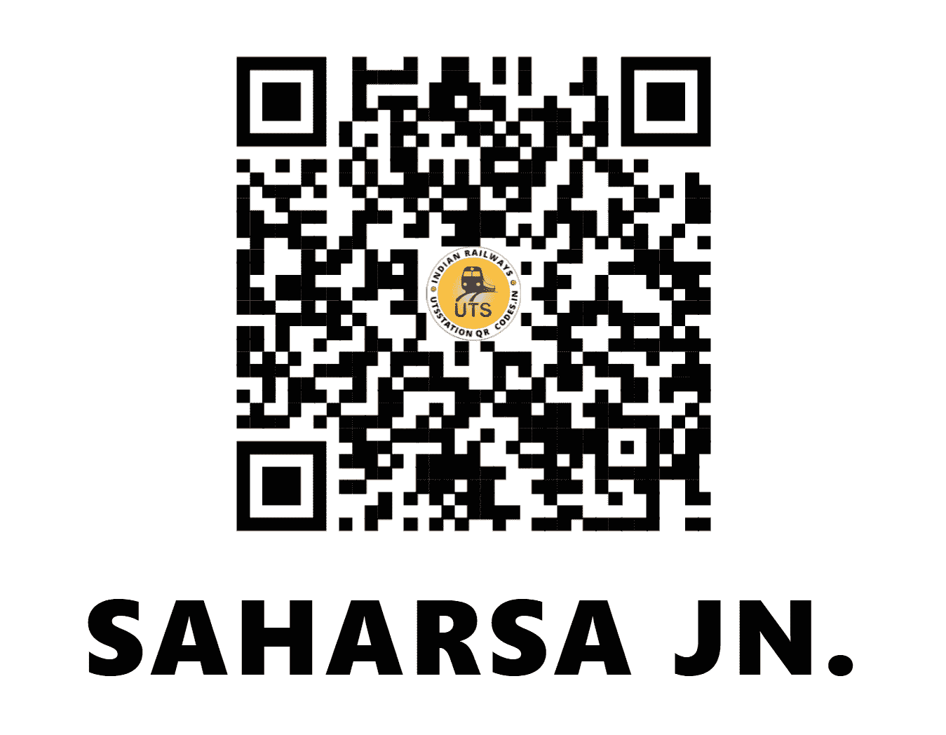 UTS QR Code for SAHARSA JN. - SHC - EC (BIHAR)