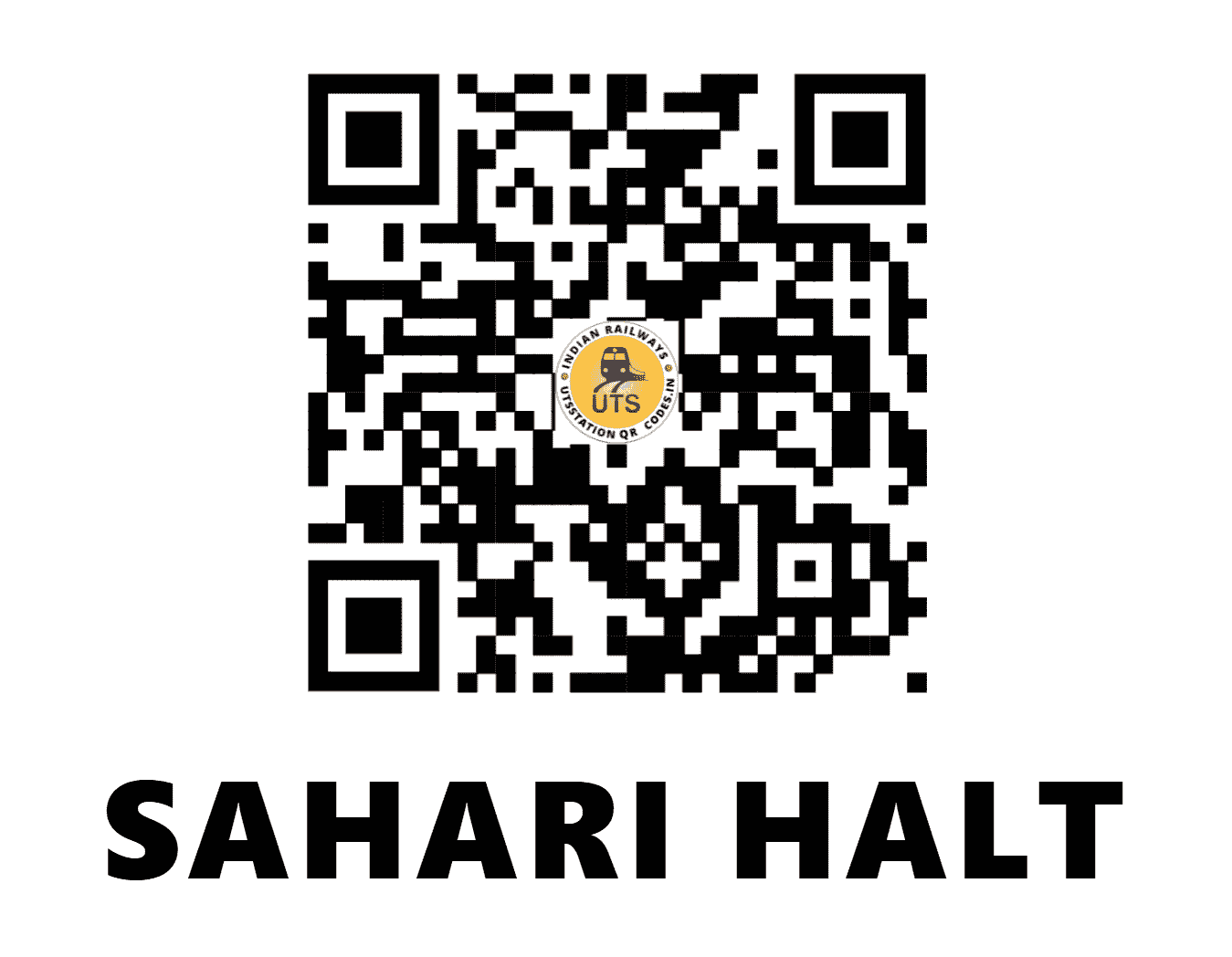 UTS QR Code for SAHARI HALT - SHT - EC (BIHAR)