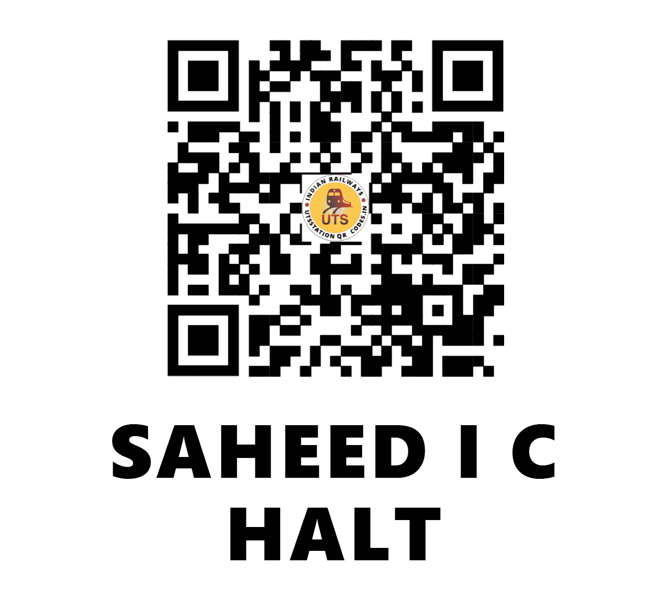 UTS QR Code for SAHEED I C HALT - SICY - EC (BIHAR)