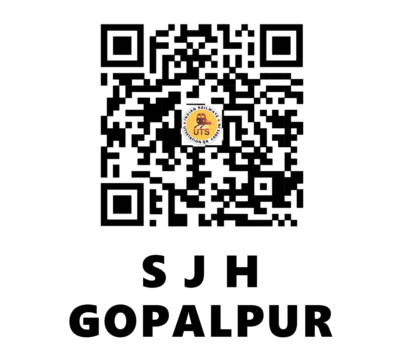 UTS QR Code for S J H GOPALPUR - SJHG - EC (BIHAR)