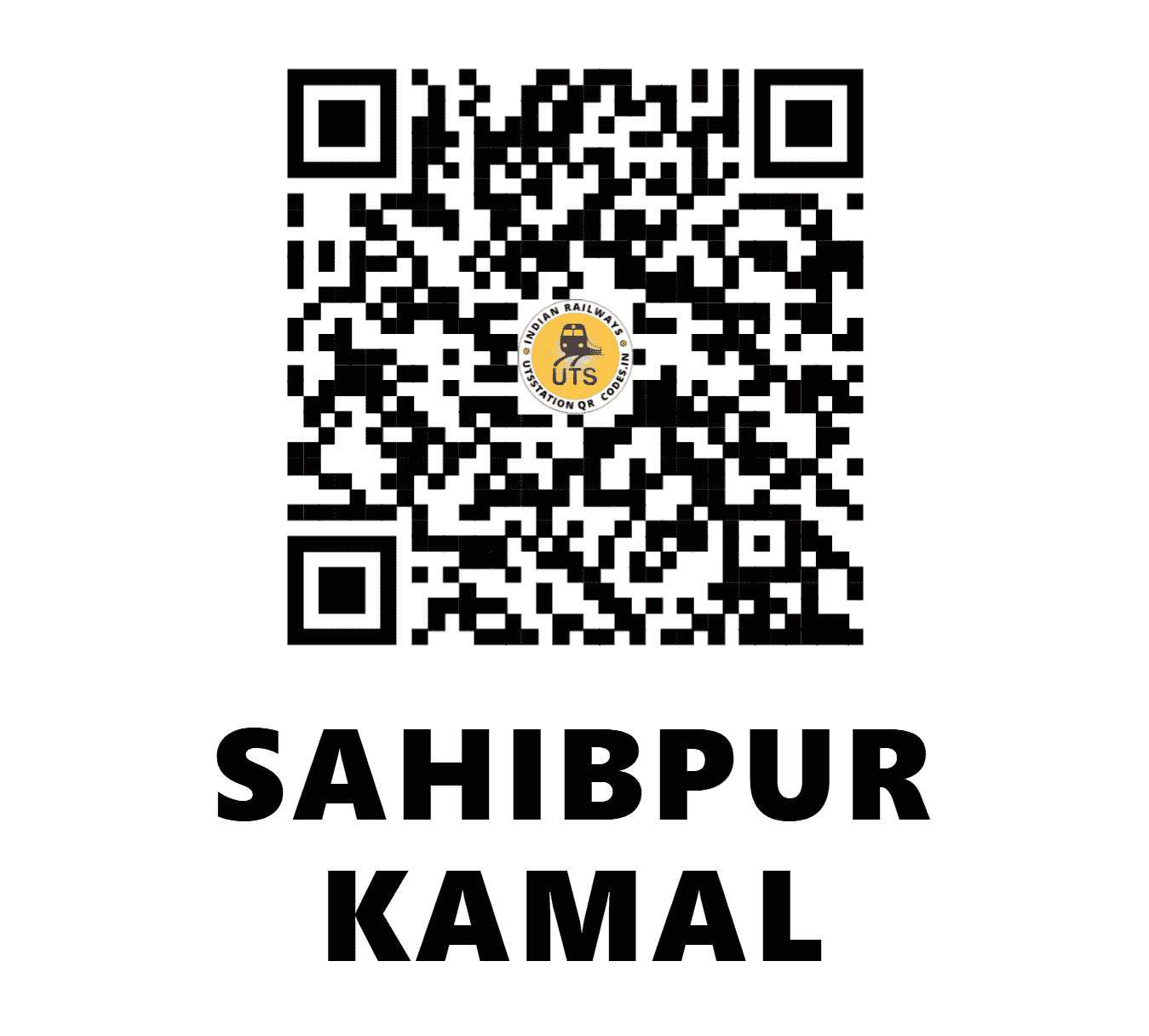 UTS QR Code for SAHIBPUR KAMAL - SKJ - EC (BIHAR)