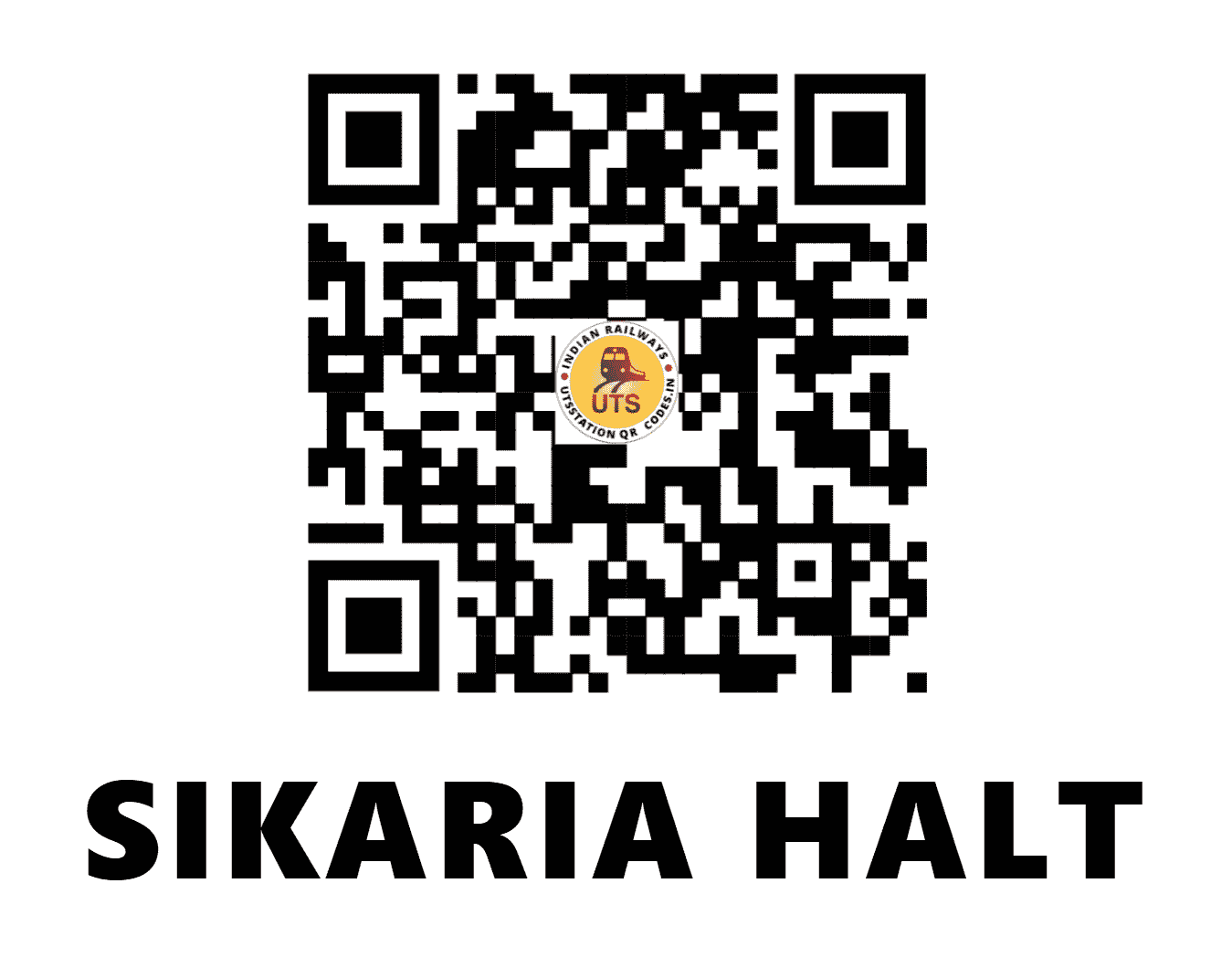 UTS QR Code for SIKARIA HALT - SKRI - EC (BIHAR)