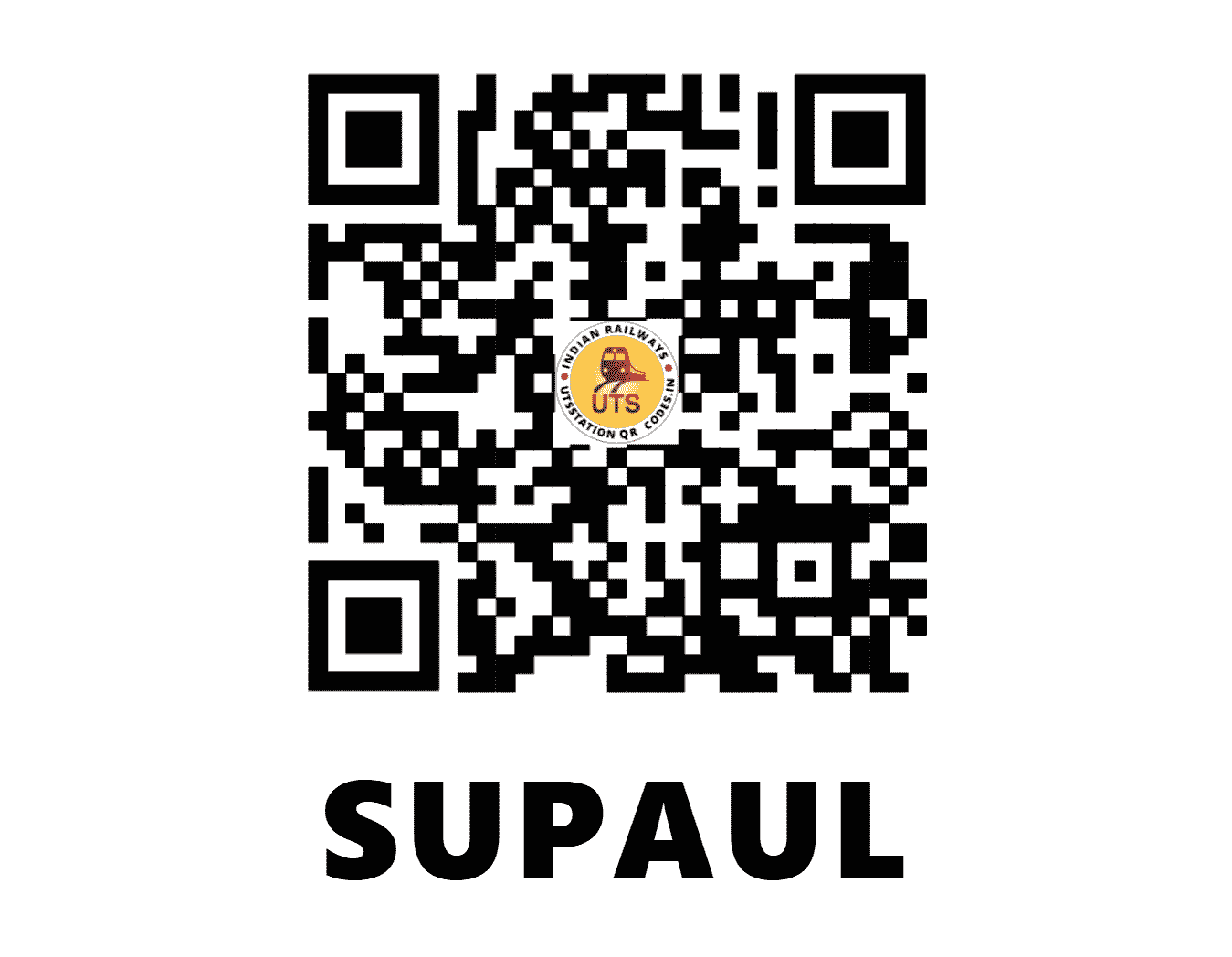 UTS QR Code for SUPAUL - SOU - EC (BIHAR)