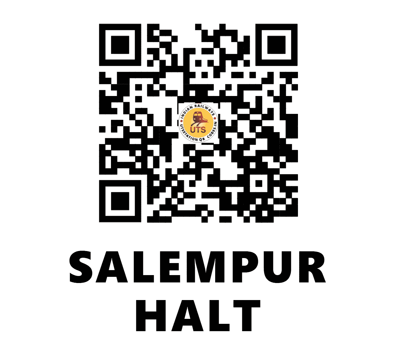 UTS QR Code for SALEMPUR HALT - SPRN - EC (BIHAR)