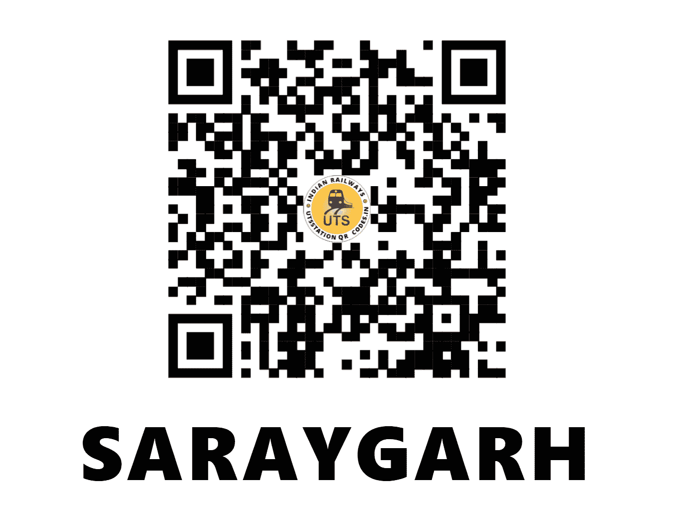 UTS QR Code for SARAYGARH - SRGR - EC (BIHAR)