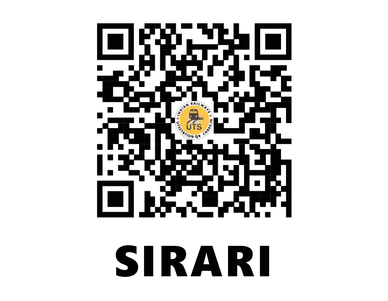 UTS QR Code for SIRARI - SRY - EC (BIHAR)