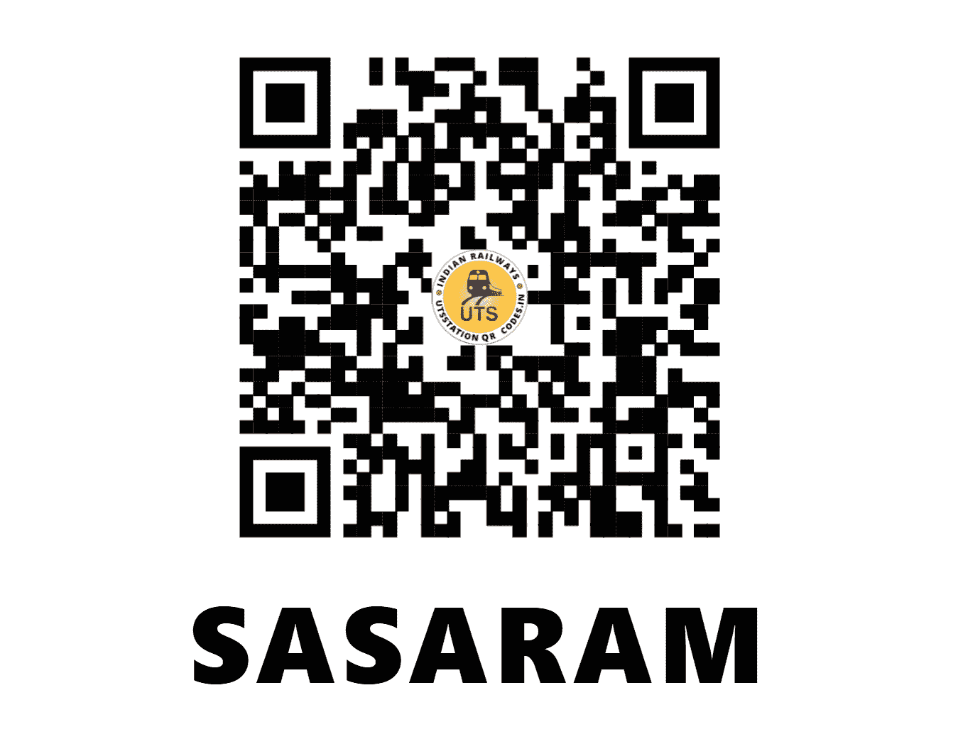UTS QR Code for SASARAM - SSM - EC (BIHAR)