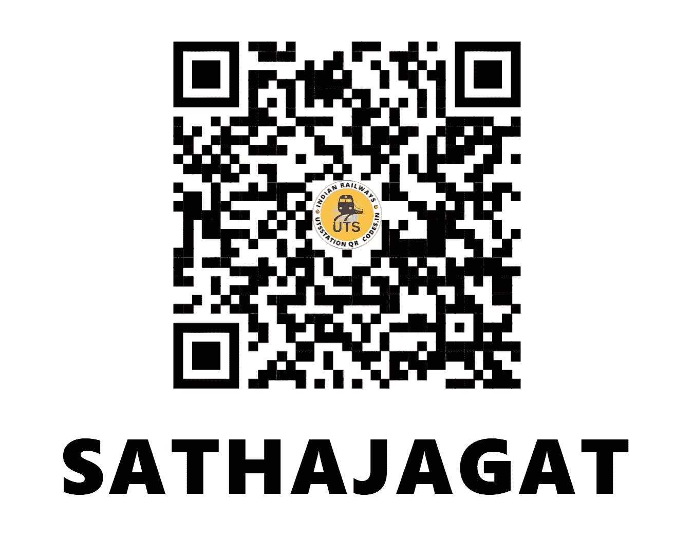 UTS QR Code for SATHAJAGAT - STJT - EC (BIHAR)