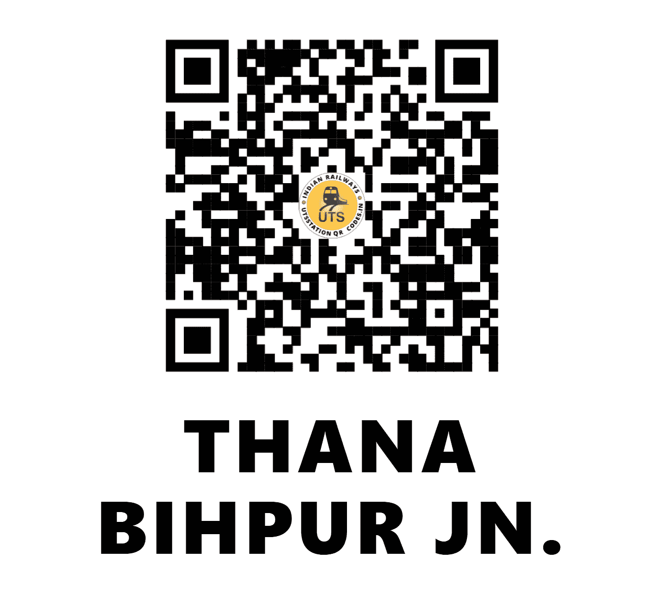 UTS QR Code for THANA BIHPUR JN. - THB - EC (BIHAR)