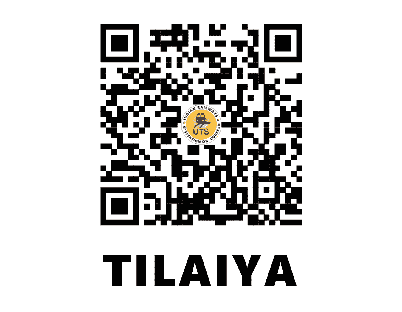 UTS QR Code for TILAIYA - TIA - EC (BIHAR)