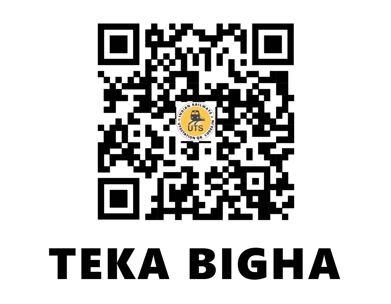 UTS QR Code for TEKA BIGHA - TKBG - EC (BIHAR)
