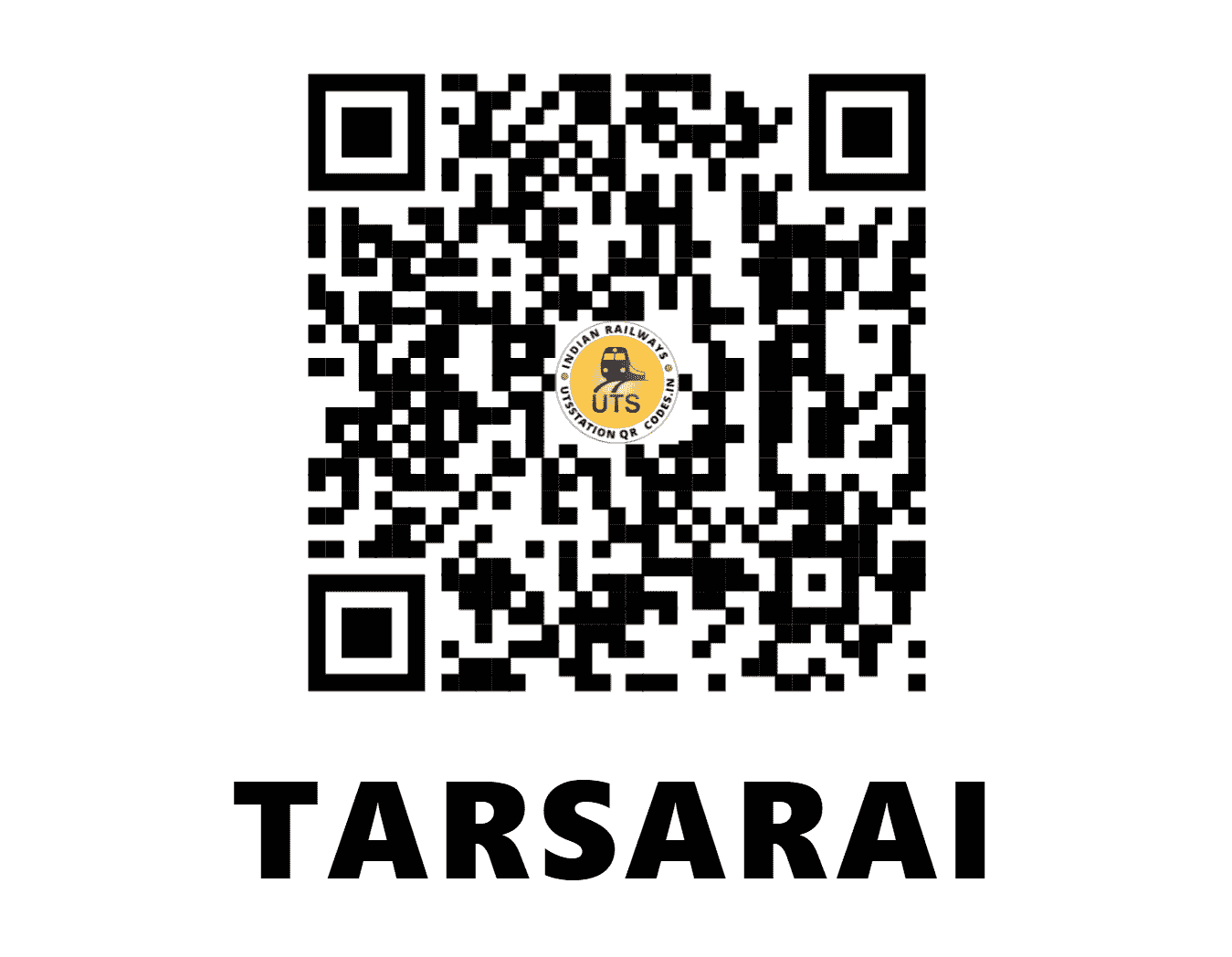 UTS QR Code for TARSARAI - TRS - EC (BIHAR)