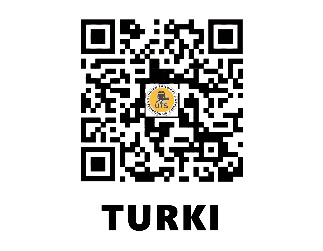 UTS QR Code for TURKI - TUR - EC (BIHAR)