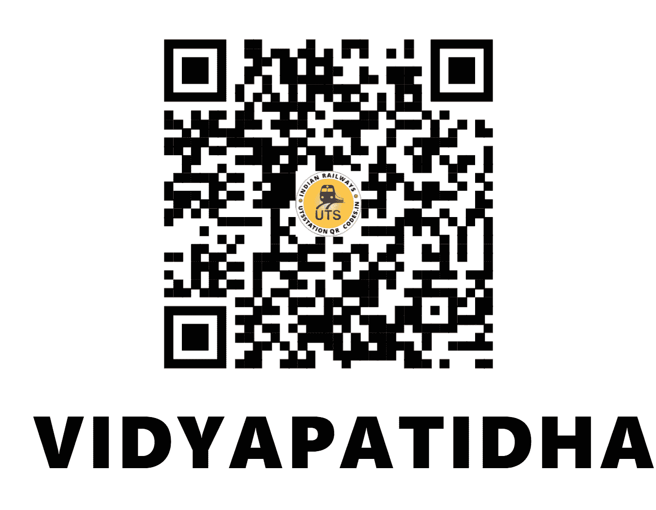 UTS QR Code for VIDYAPATIDHAM - VPDA - EC (BIHAR)