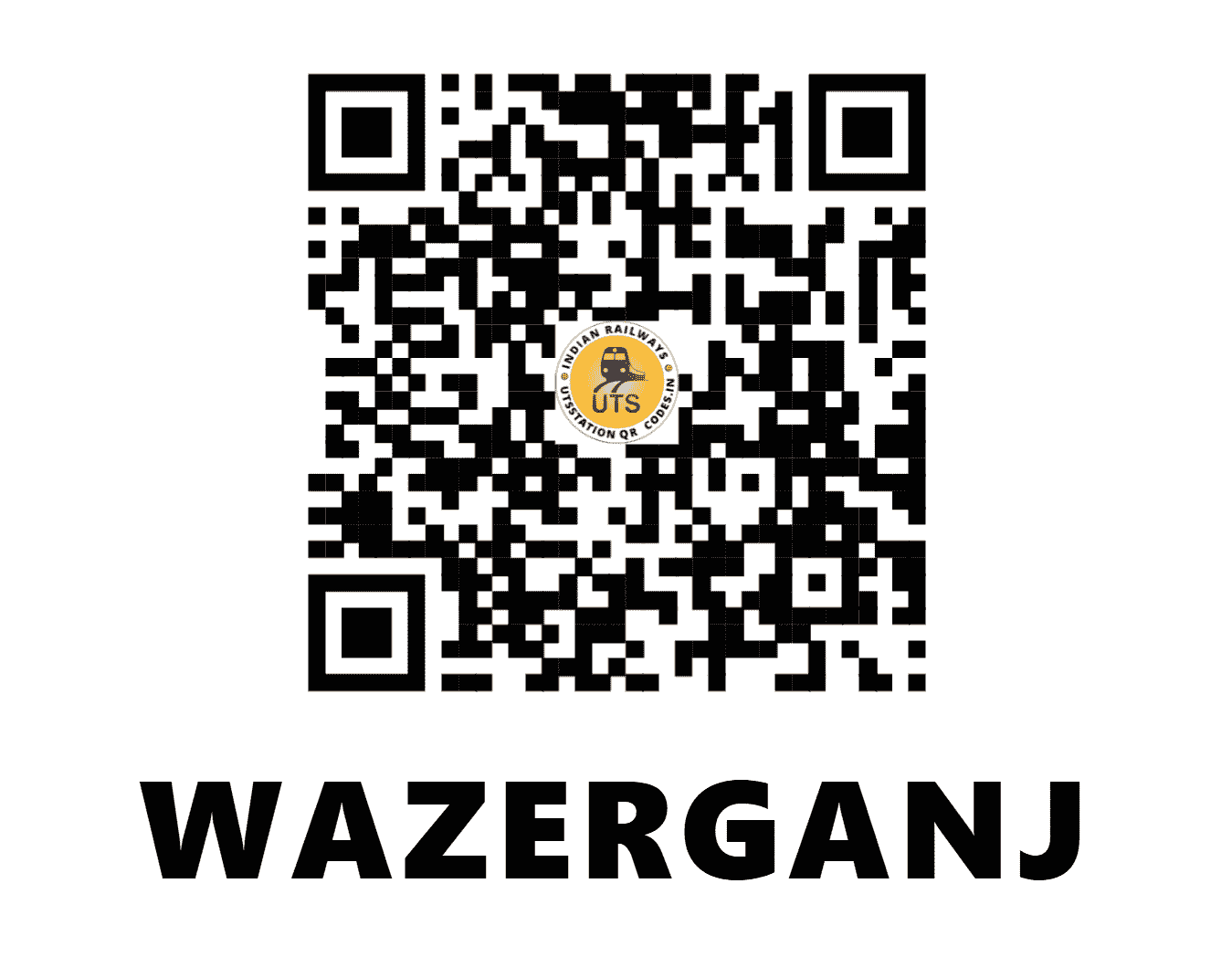 UTS QR Code for WAZERGANJ - WZJ - EC (BIHAR)