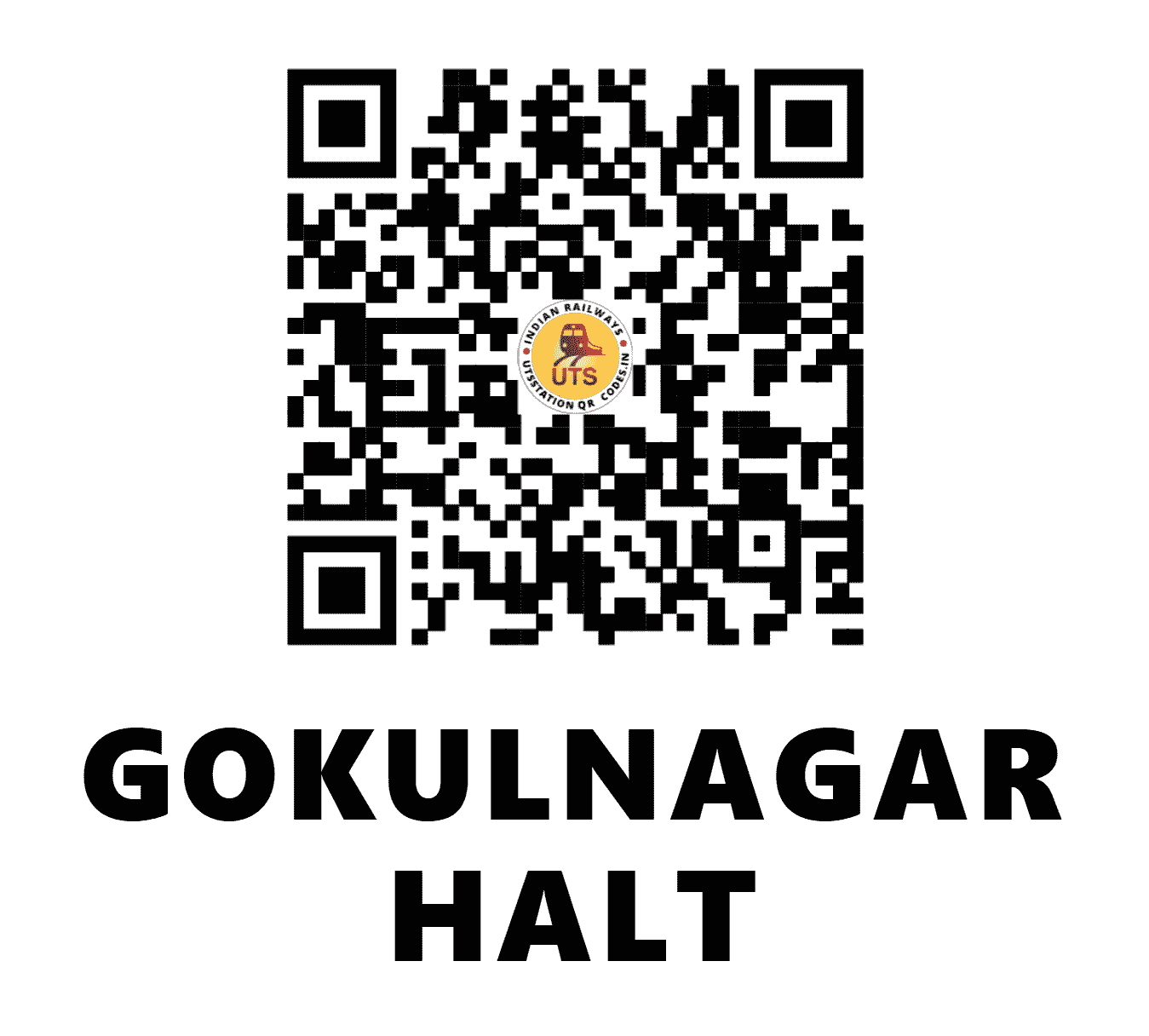 UTS QR Code for GOKULNAGAR HALT - XGN - EC (BIHAR)