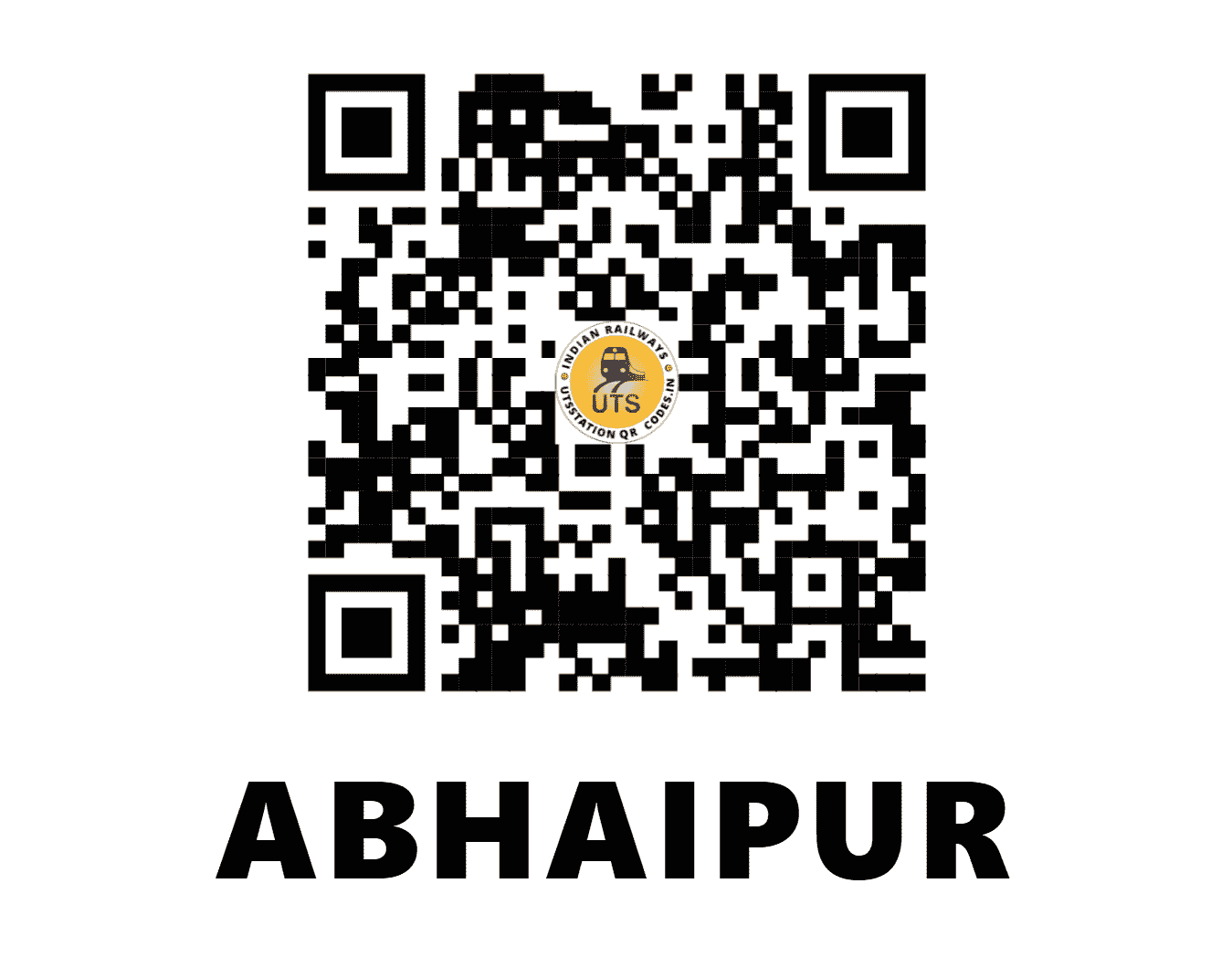 UTS QR Code for ABHAIPUR - AHA - ER (BIHAR)
