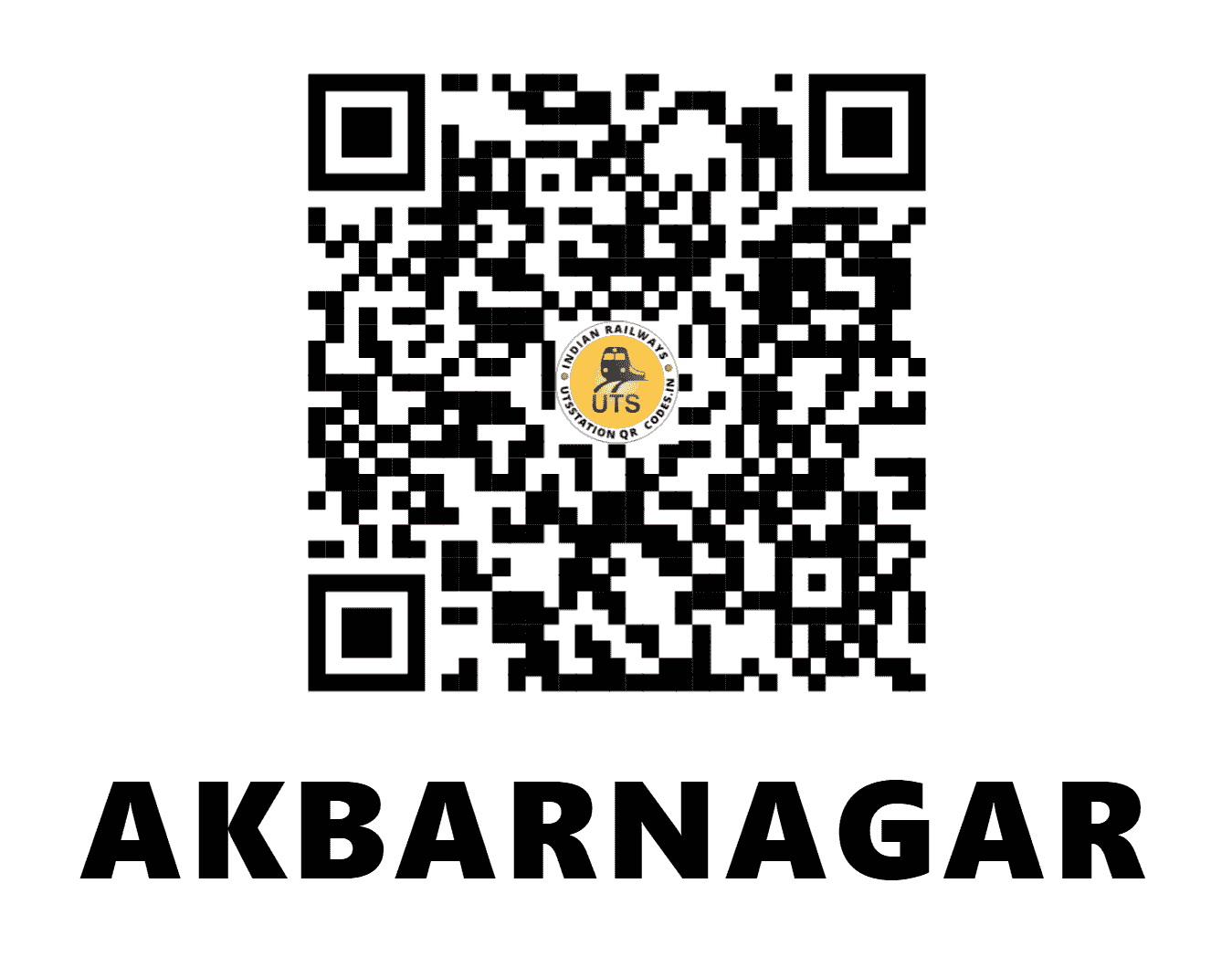 UTS QR Code for AKBARNAGAR - AKN - ER (BIHAR)