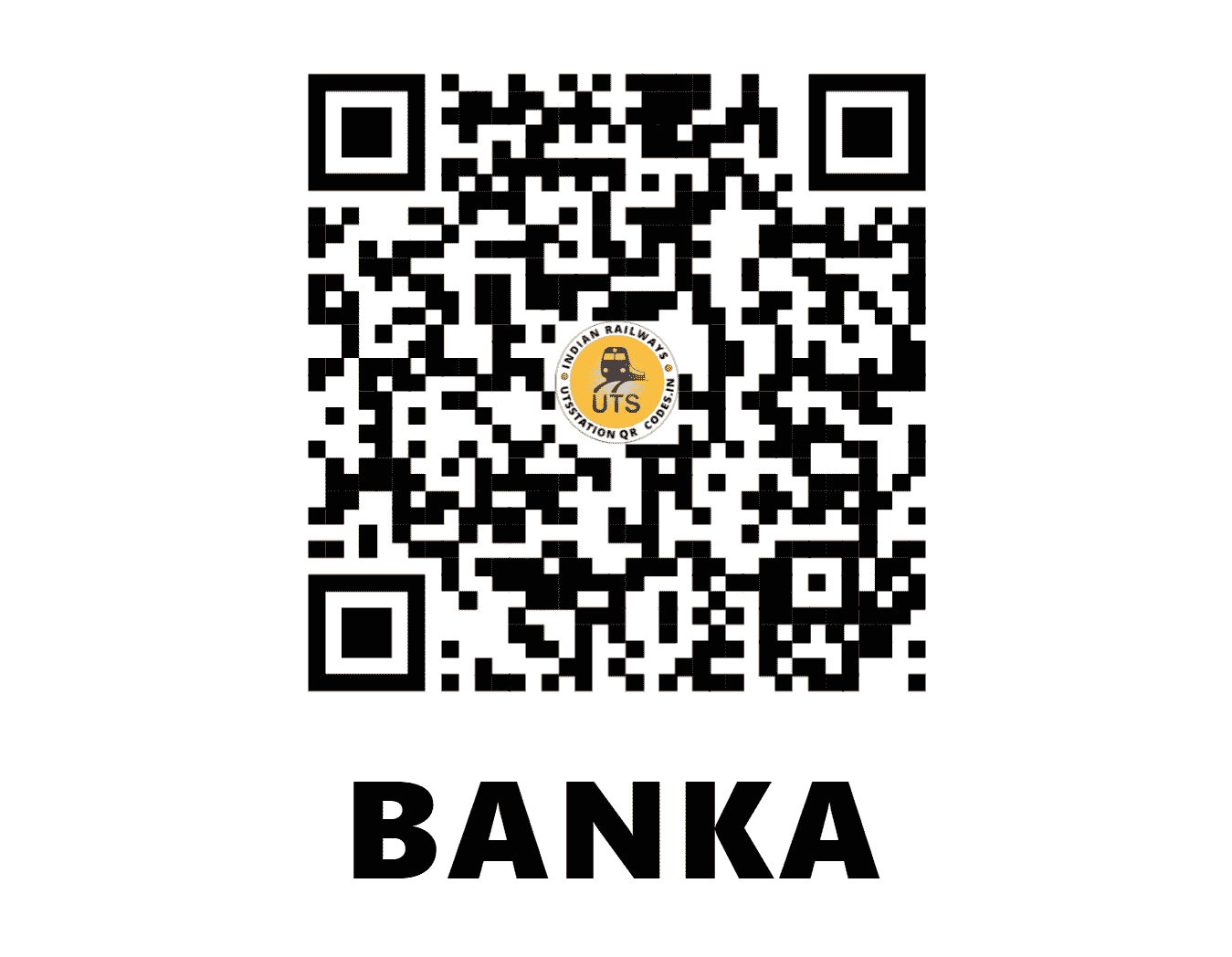 UTS QR Code for BANKA - BAKA - ER (BIHAR)