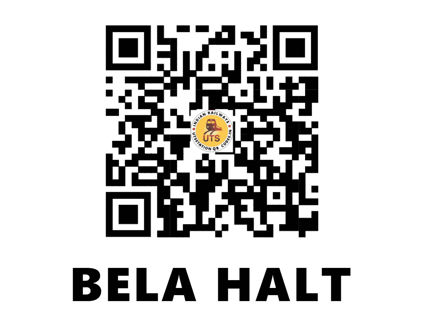 UTS QR Code for BELA HALT - BELT - ER (BIHAR)
