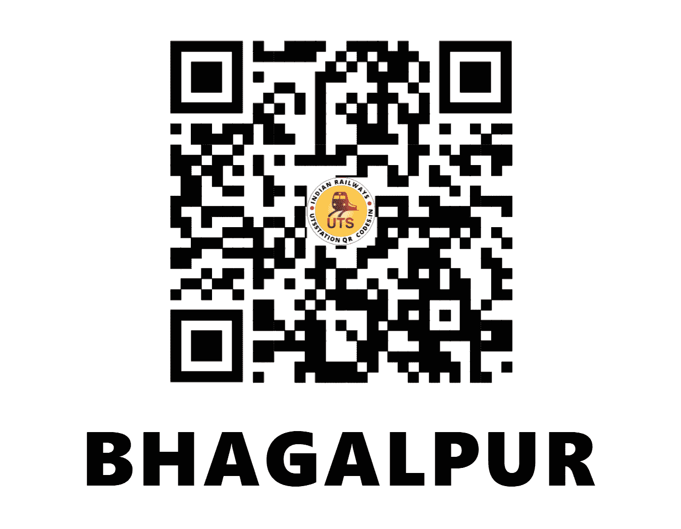 UTS QR Code for BHAGALPUR - BGP - ER (BIHAR)