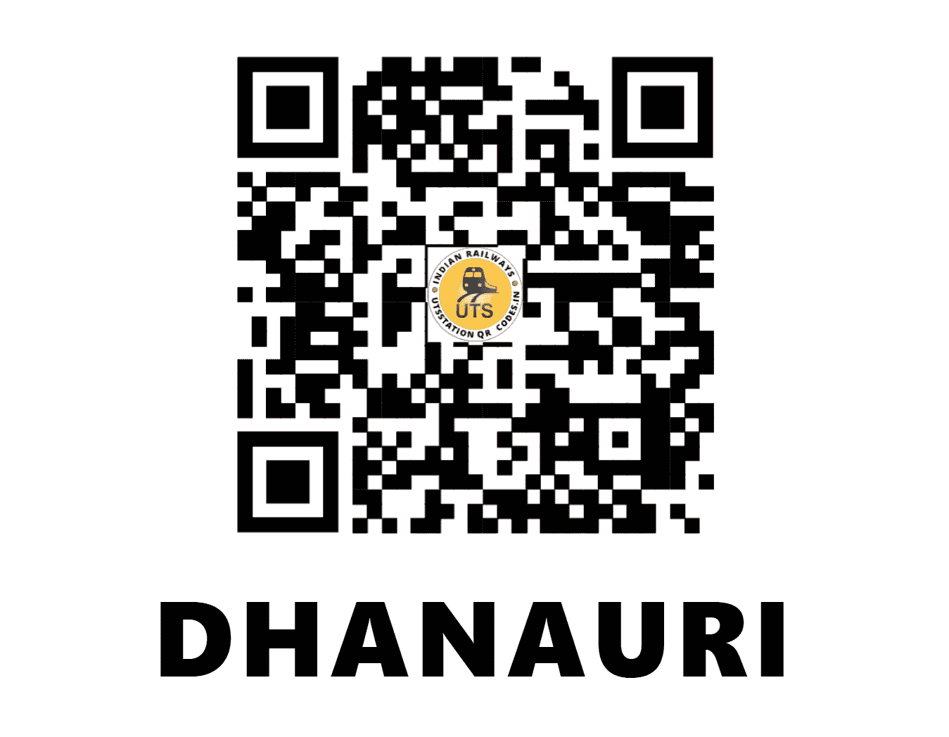 UTS QR Code for DHANAURI - DNRE - ER (BIHAR)