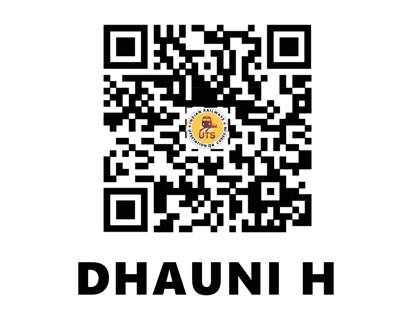 UTS QR Code for DHAUNI H - DWLE - ER (BIHAR)