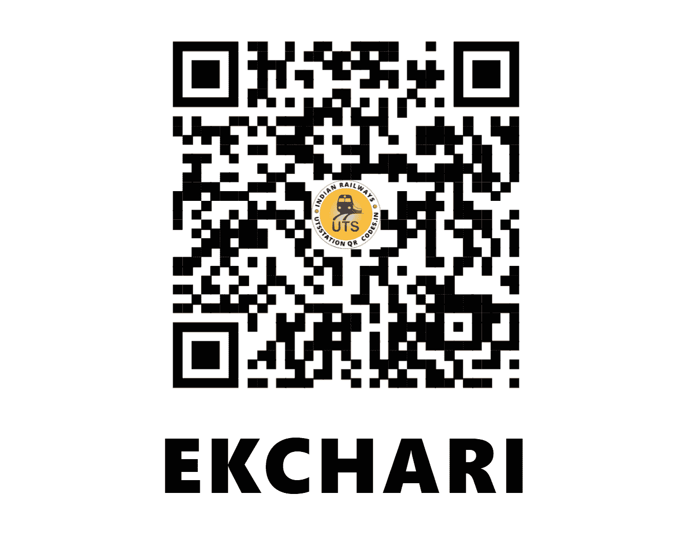 UTS QR Code for EKCHARI - EKC - ER (BIHAR)