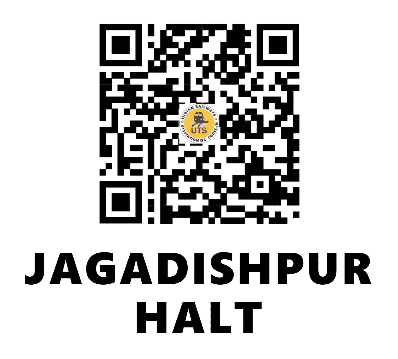 UTS QR Code for JAGADISHPUR HALT - JDPT - ER (BIHAR)