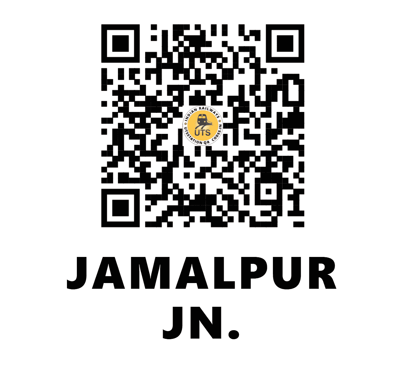 UTS QR Code for JAMALPUR JN. - JMP - ER (BIHAR)