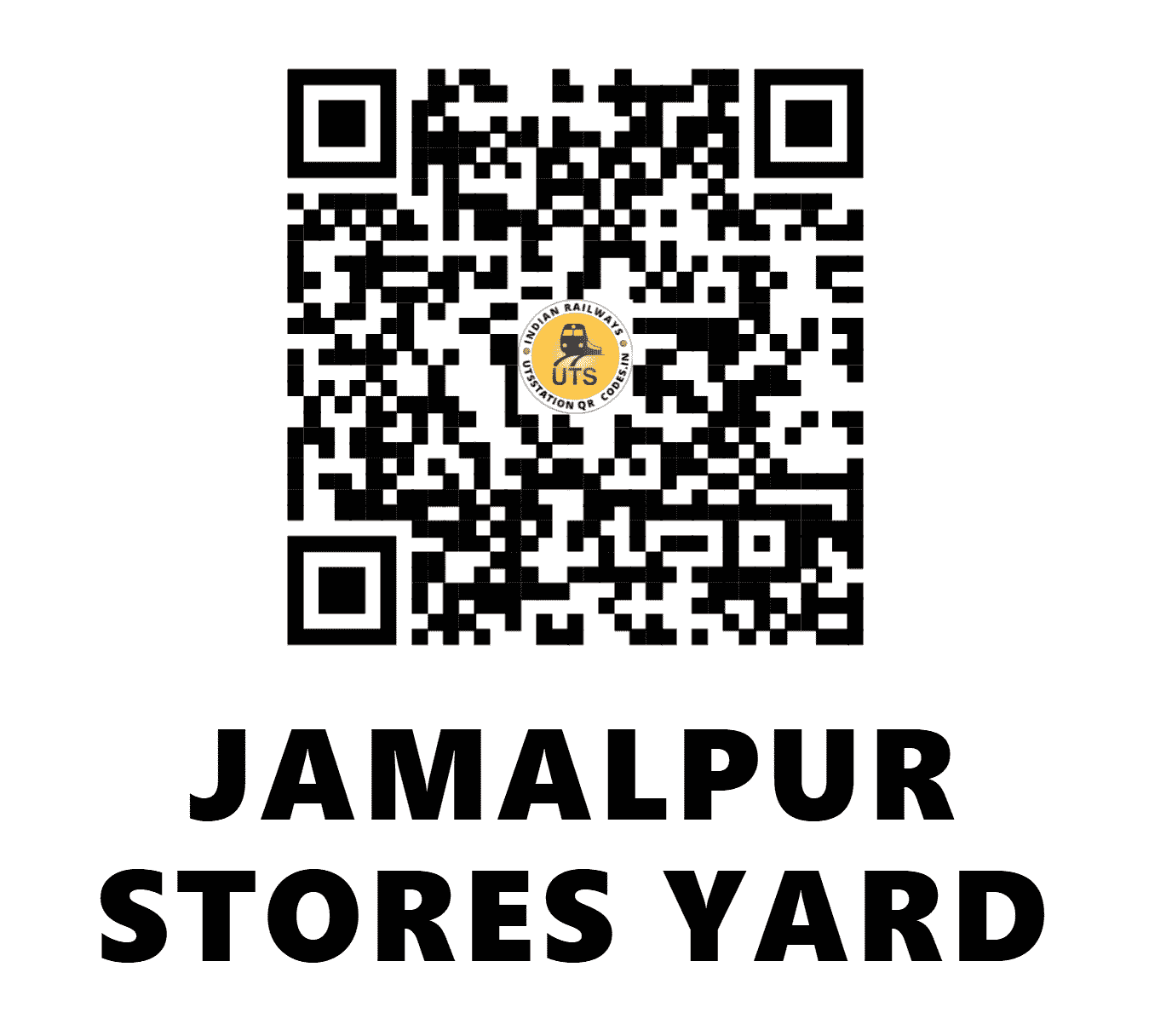 UTS QR Code for JAMALPUR STORES YARD - JMSY - ER (BIHAR)