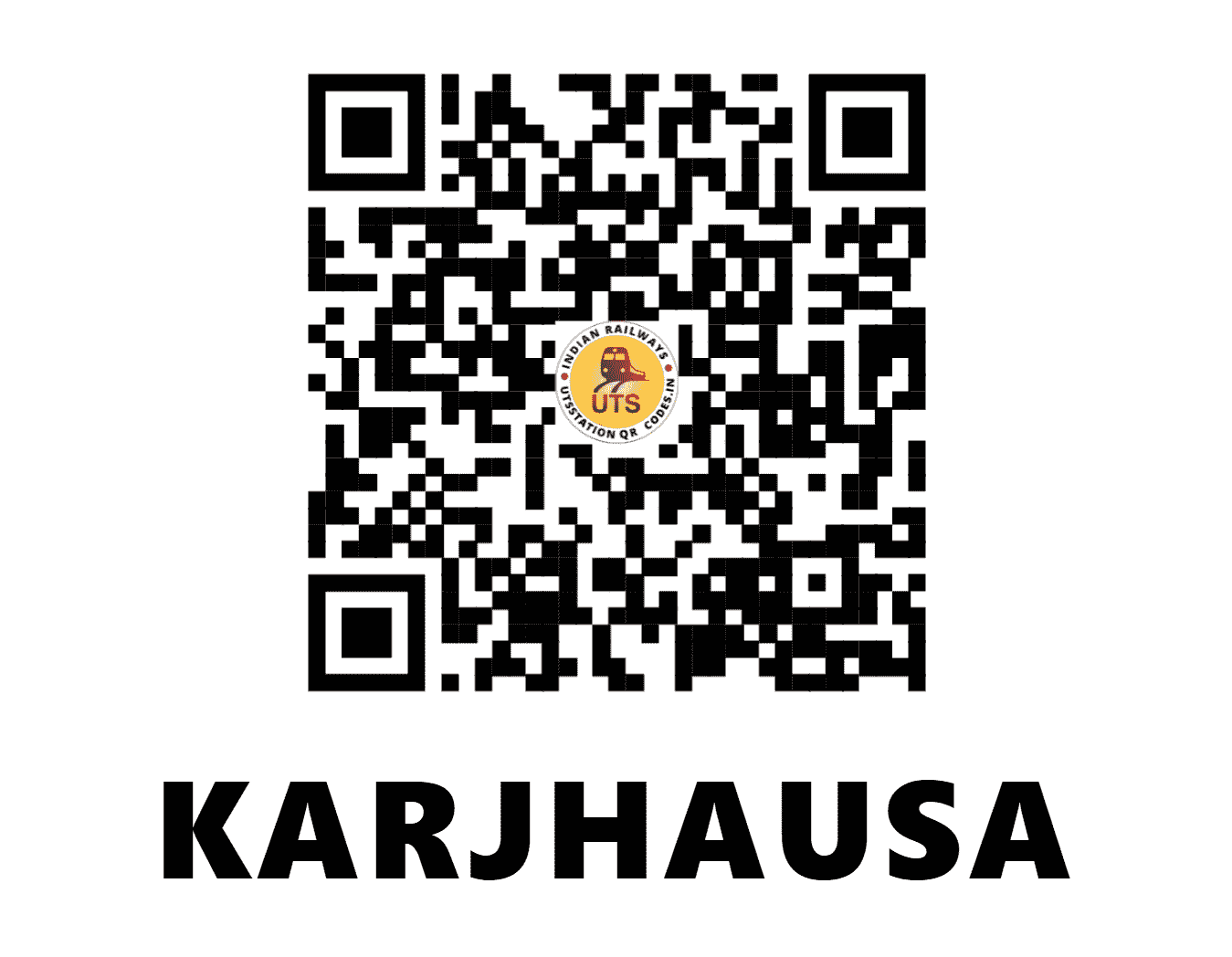 UTS QR Code for KARJHAUSA - KARJ - ER (BIHAR)