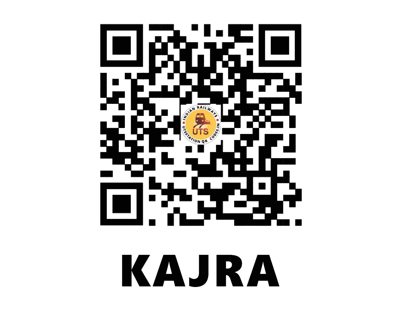 UTS QR Code for KAJRA - KJH - ER (BIHAR)
