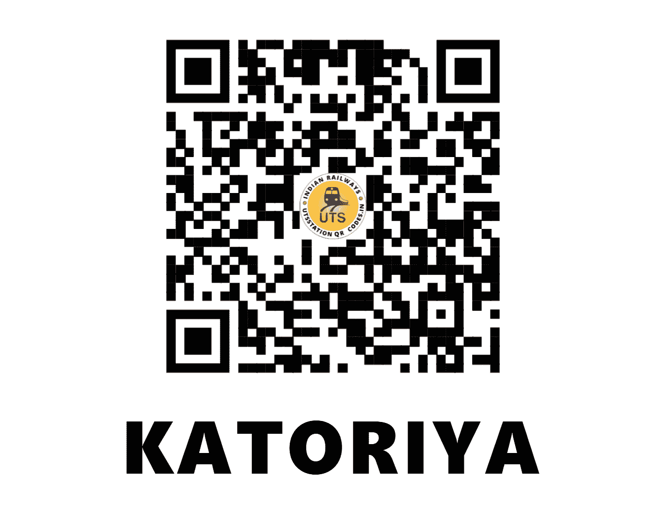 UTS QR Code for KATORIYA - KTOR - ER (BIHAR)