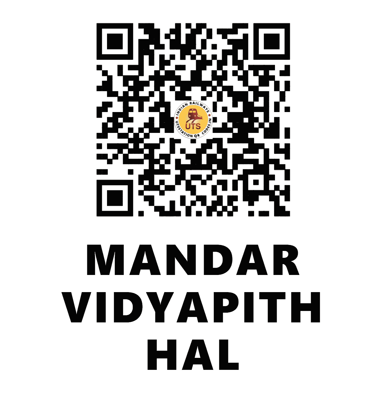 UTS QR Code for MANDAR VIDYAPITH HAL - MDVB - ER (BIHAR)