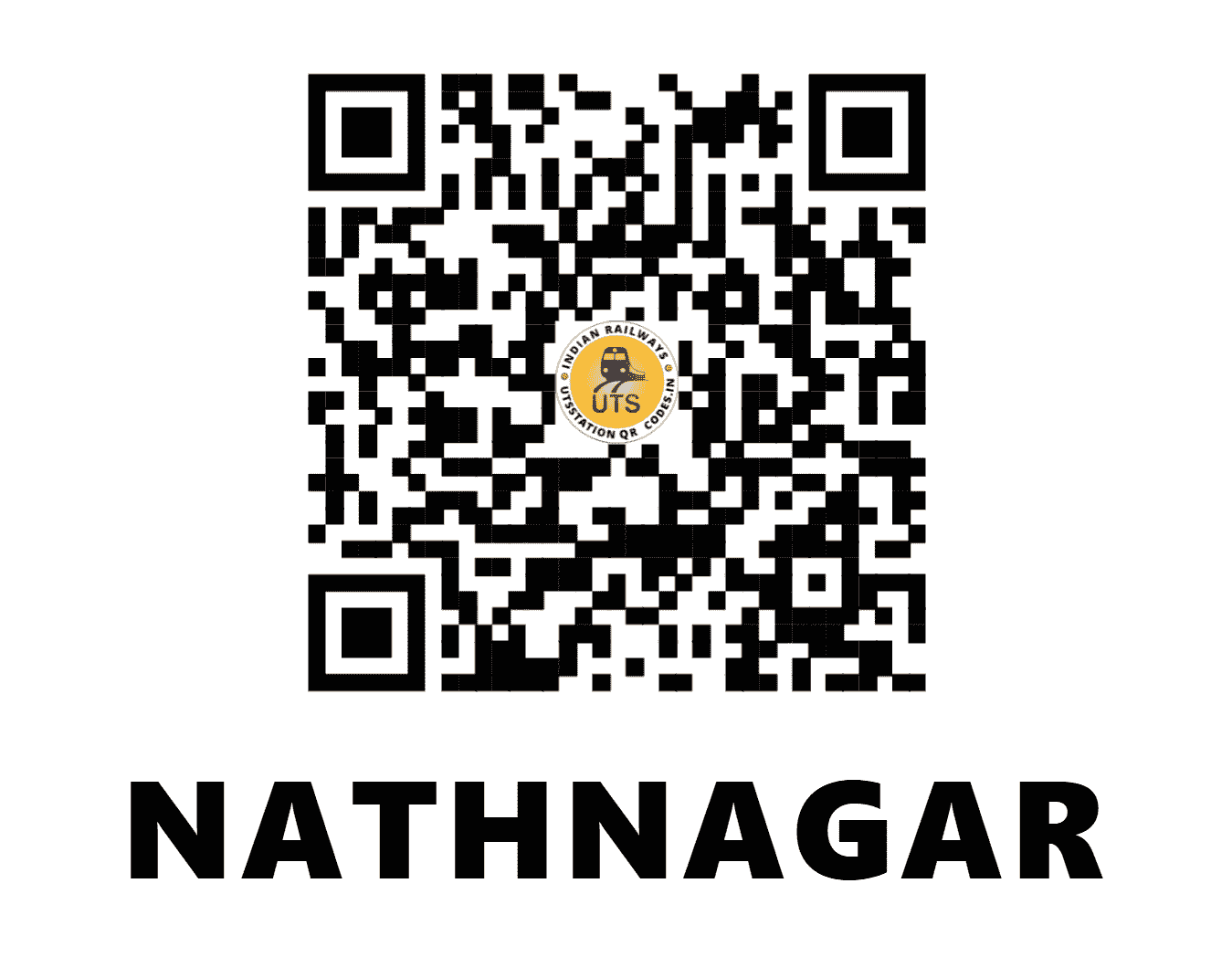UTS QR Code for NATHNAGAR - NAT - ER (BIHAR)