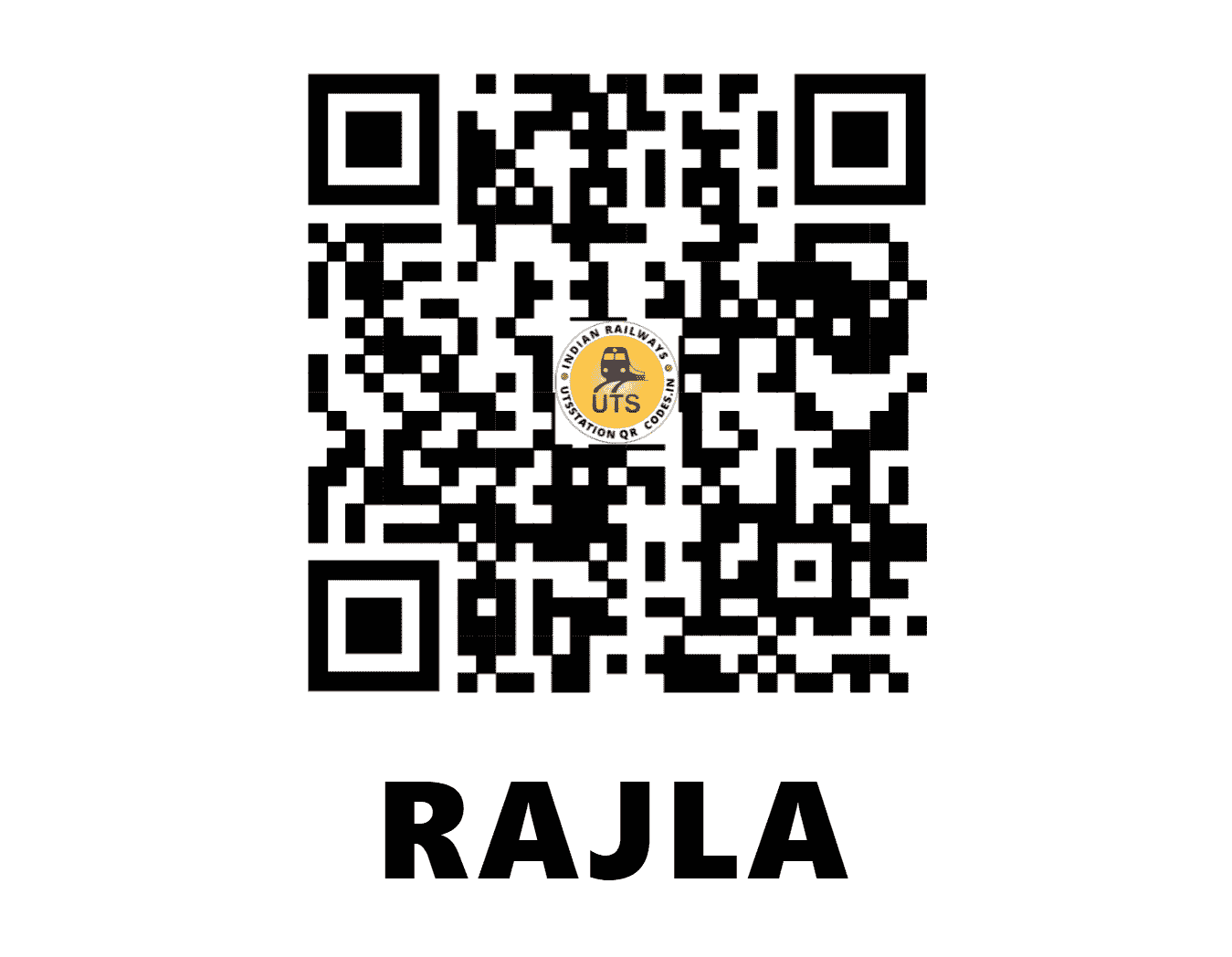 UTS QR Code for RAJLA - RJLA - ER (BIHAR)