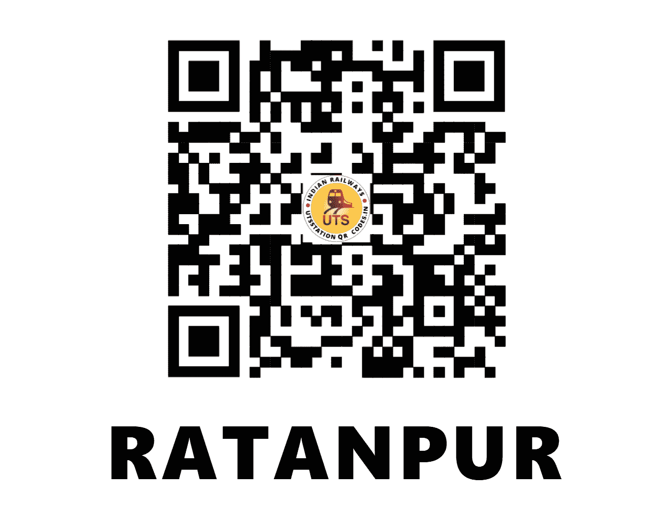 UTS QR Code for RATANPUR - RPUR - ER (BIHAR)