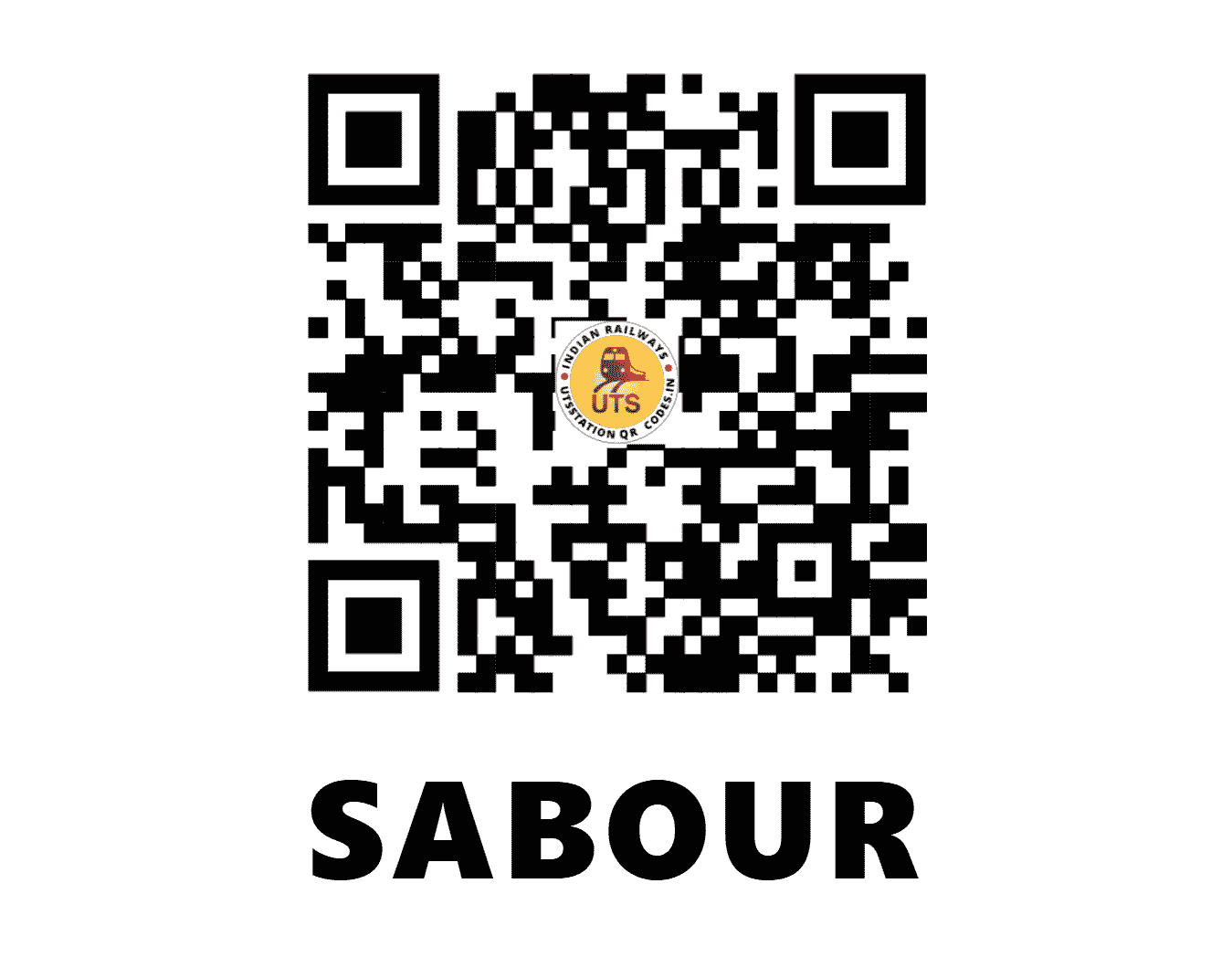 UTS QR Code for SABOUR - SBO - ER (BIHAR)