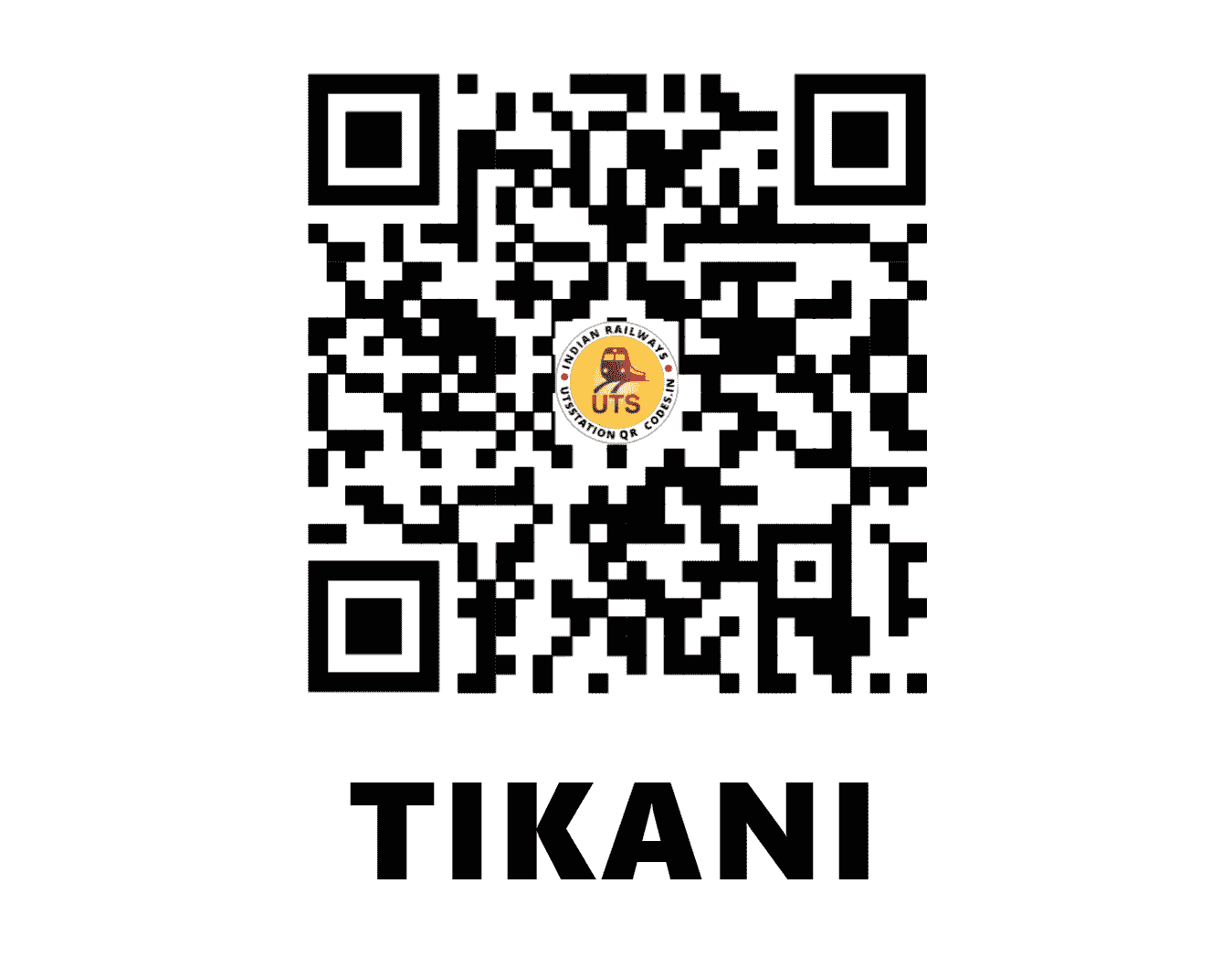 UTS QR Code for TIKANI - TKLE - ER (BIHAR)