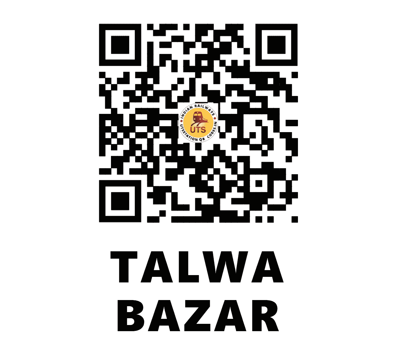 UTS QR Code for TALWA BAZAR - TLB - ER (BIHAR)