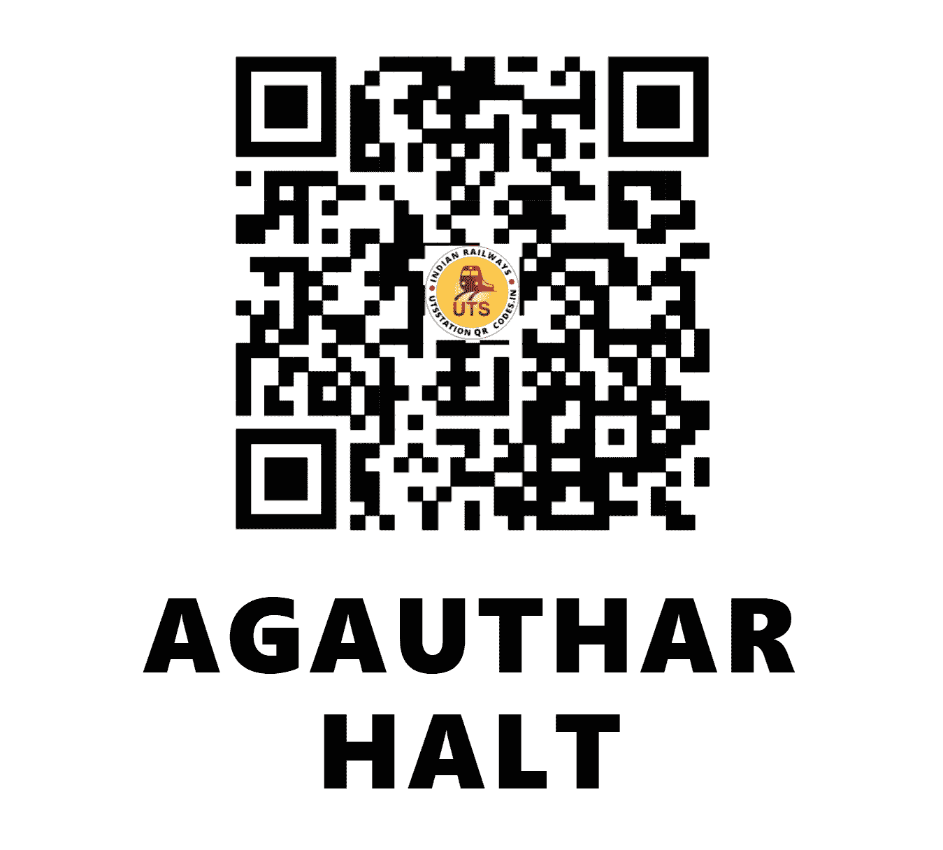 UTS QR Code for AGAUTHAR HALT - AGTR - NE (BIHAR)