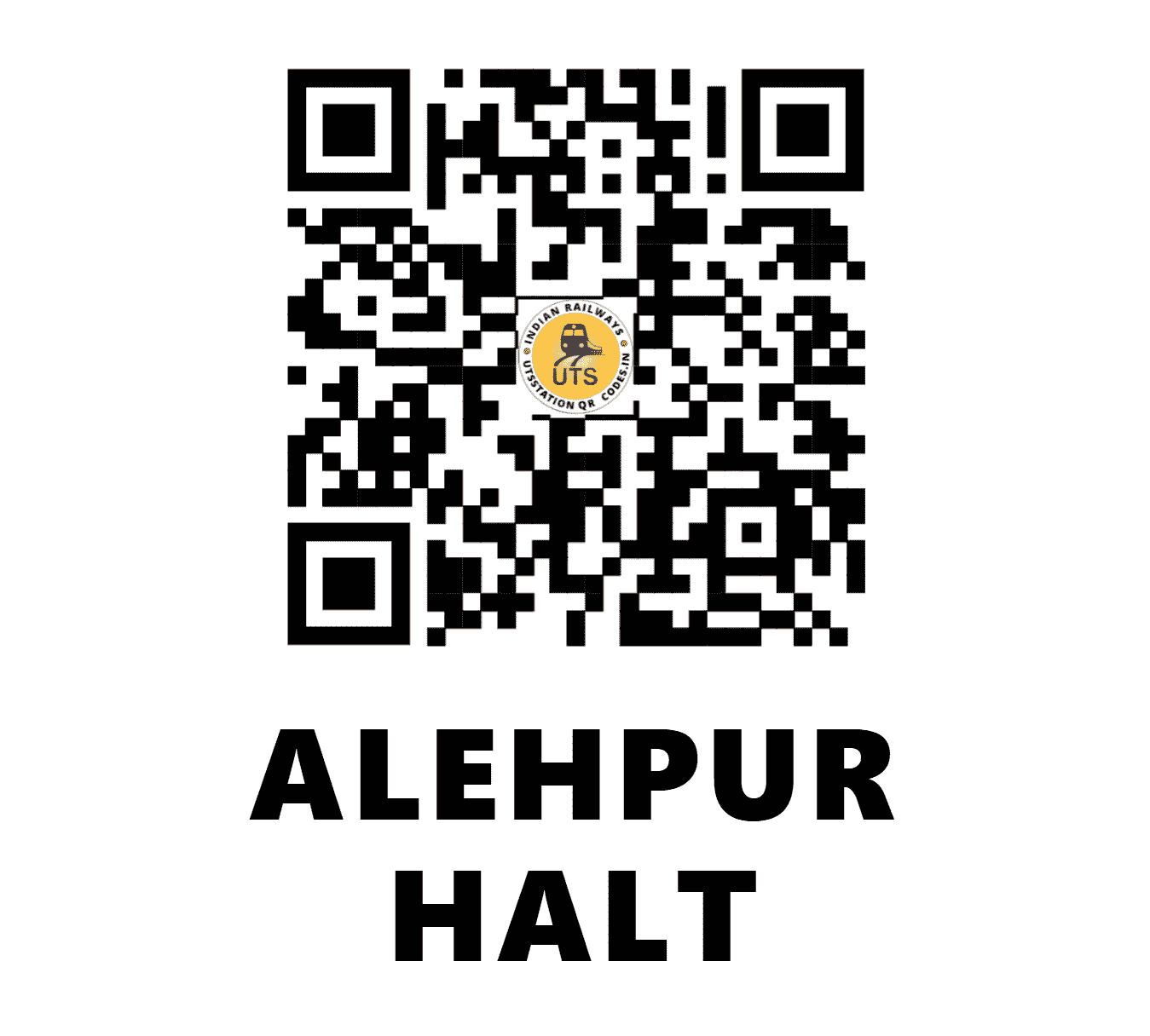 UTS QR Code for ALEHPUR HALT - APRH - NE (BIHAR)