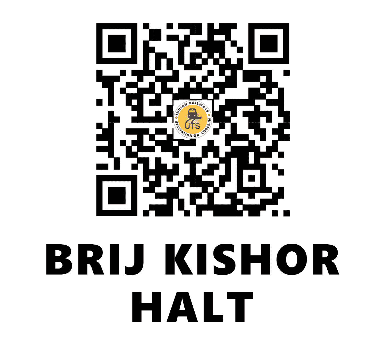 UTS QR Code for BRIJ KISHOR HALT - BKRH - NE (BIHAR)